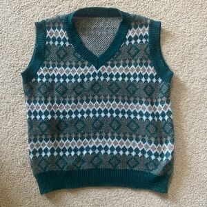Knitted Forest Green Vest